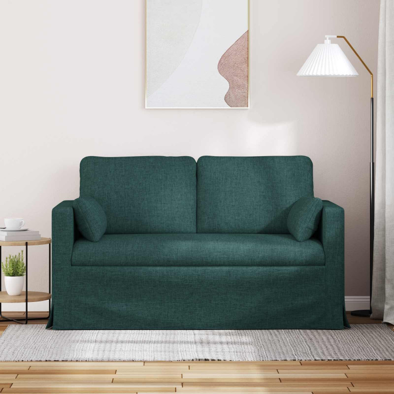 Sofa Ciemna zieleń 139 x 78 x 80 cm tkanina