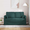 Sofa Ciemna zieleń 139 x 78 x 80 cm tkanina