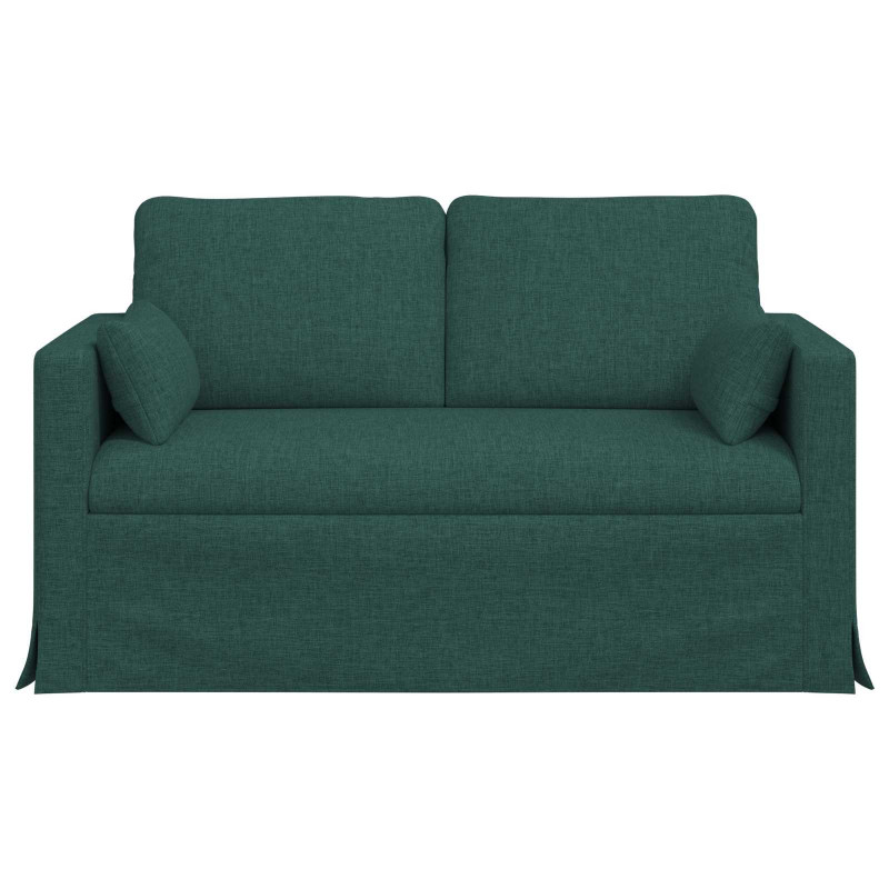 Sofa Ciemna zieleń 139 x 78 x 80 cm tkanina