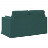 Sofa Ciemna zieleń 139 x 78 x 80 cm tkanina