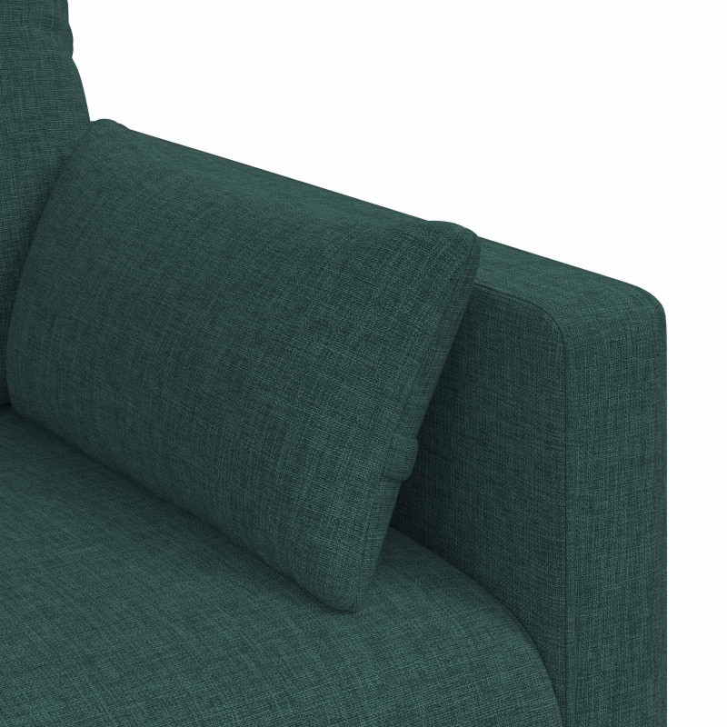 Sofa Ciemna zieleń 139 x 78 x 80 cm tkanina