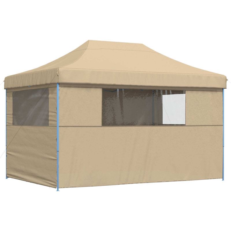 Namiot Imprezowy Beżowy 279 x 410 x 315 cm Materiał Oxford