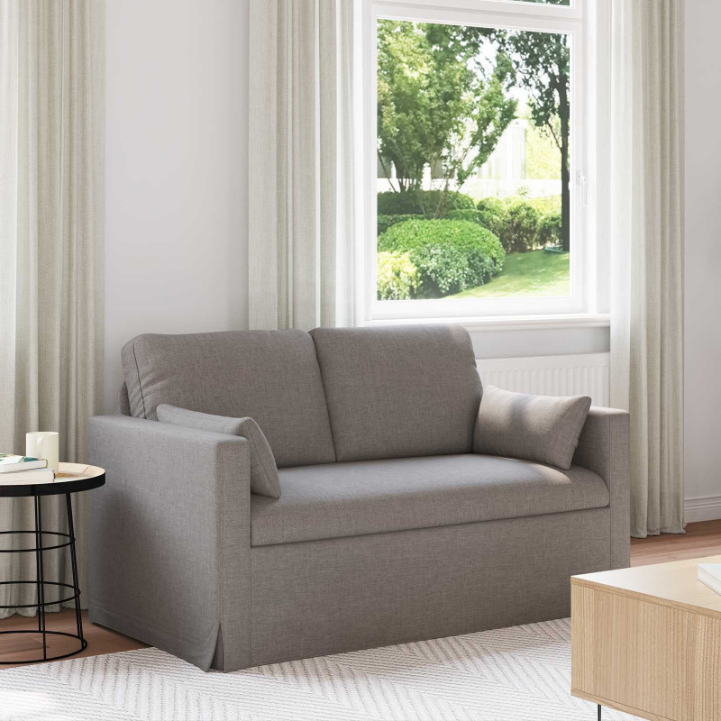 Sofa Ciemnoszary 139 x 78 x 80 cm tkanina