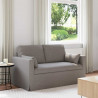 Sofa Ciemnoszary 139 x 78 x 80 cm tkanina