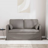 Sofa Ciemnoszary 139 x 78 x 80 cm tkanina