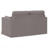 Sofa Ciemnoszary 139 x 78 x 80 cm tkanina