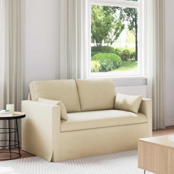Sofa Kremowy 139 x 78 x 80 cm tkanina