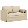Sofa Kremowy 139 x 78 x 80 cm tkanina
