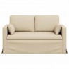 Sofa Kremowy 139 x 78 x 80 cm tkanina