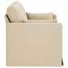 Sofa Kremowy 139 x 78 x 80 cm tkanina