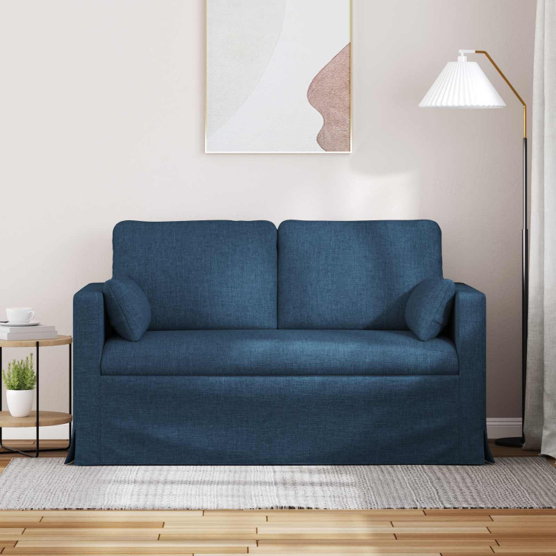 Sofa Niebieski 139 x 78 x 80 cm tkanina
