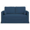 Sofa Niebieski 139 x 78 x 80 cm tkanina