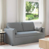 Sofa Jasnoszary 158 x 78 x 80 cm tkanina