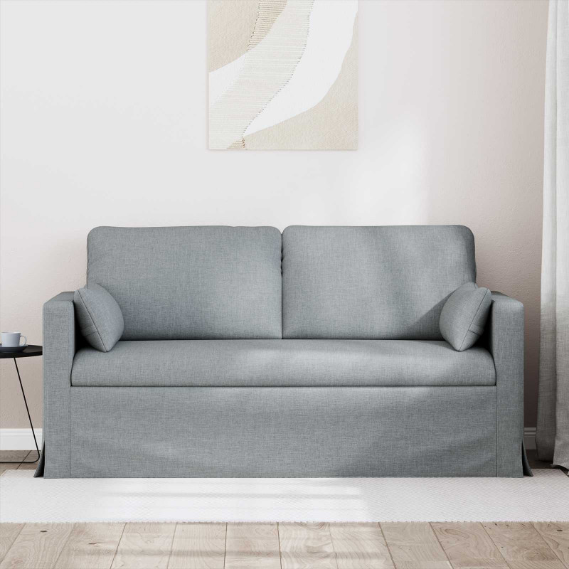 Sofa Jasnoszary 158 x 78 x 80 cm tkanina