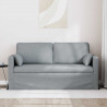 Sofa Jasnoszary 158 x 78 x 80 cm tkanina