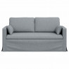 Sofa Jasnoszary 158 x 78 x 80 cm tkanina