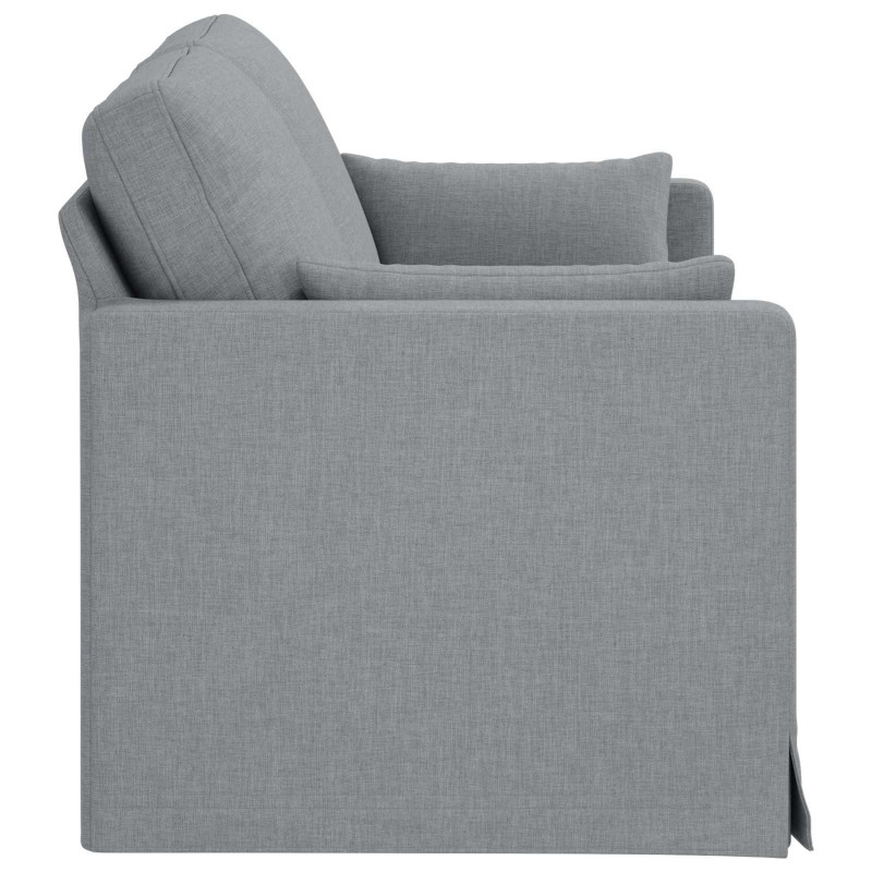 Sofa Jasnoszary 158 x 78 x 80 cm tkanina