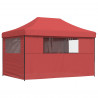 Namiot Imprezowy bordowy 279 x 410 x 315 cm Materiał Oxford