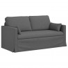 Sofa Ciemnoszary 158 x 78 x 80 cm tkanina