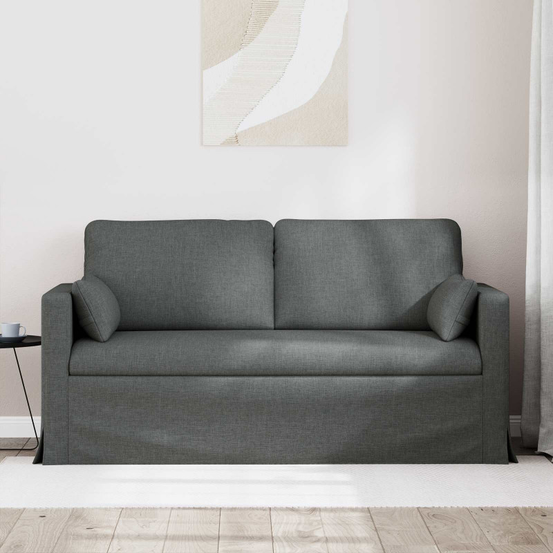 Sofa Ciemnoszary 158 x 78 x 80 cm tkanina