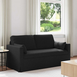 Sofa Czarny 158 x 78 x 80 cm tkanina