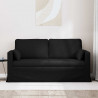 Sofa Czarny 158 x 78 x 80 cm tkanina