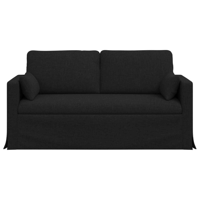 Sofa Czarny 158 x 78 x 80 cm tkanina