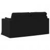 Sofa Czarny 158 x 78 x 80 cm tkanina