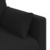 Sofa Czarny 158 x 78 x 80 cm tkanina