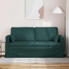 Sofa Ciemna zieleń 158 x 78 x 80 cm tkanina