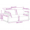 Sofa Ciemna zieleń 158 x 78 x 80 cm tkanina