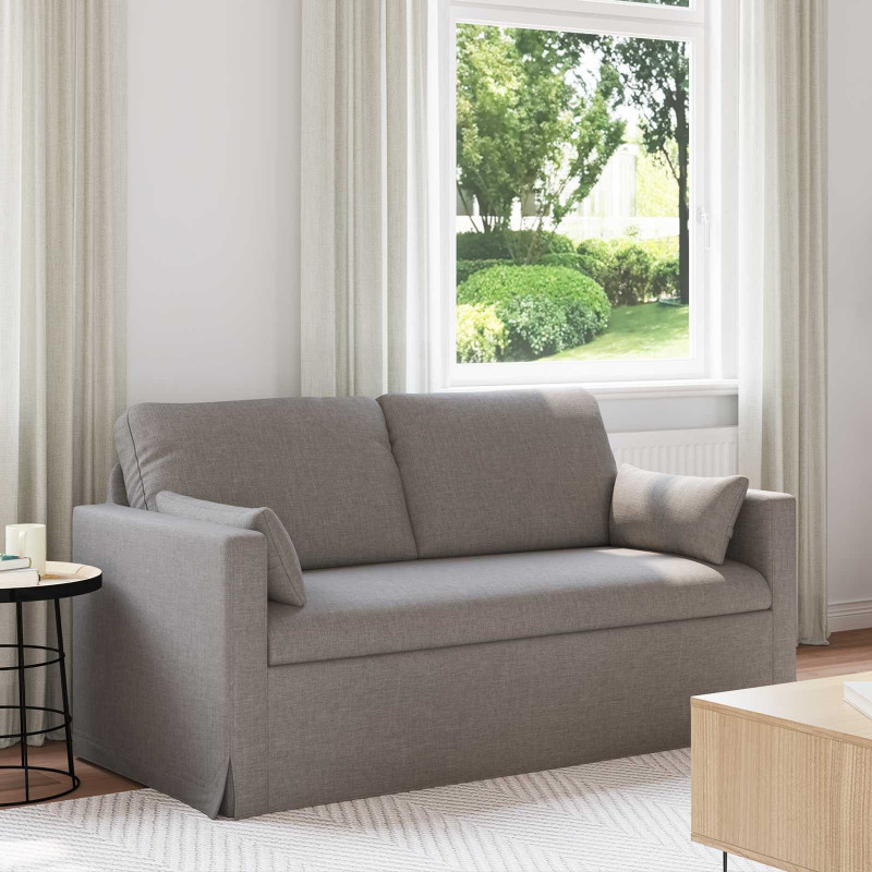 Sofa Ciemnoszary 158 x 78 x 80 cm tkanina