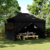 Namiot Imprezowy Czarny 279 x 410 x 315 cm Materiał Oxford