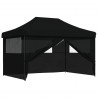 Namiot Imprezowy Czarny 279 x 410 x 315 cm Materiał Oxford