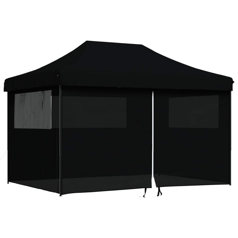 Namiot Imprezowy Czarny 279 x 410 x 315 cm Materiał Oxford