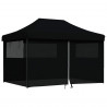 Namiot Imprezowy Czarny 279 x 410 x 315 cm Materiał Oxford