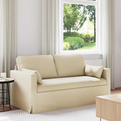 Sofa Kremowy 158 x 78 x 80 cm tkanina