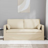 Sofa Kremowy 158 x 78 x 80 cm tkanina