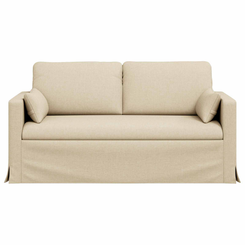 Sofa Kremowy 158 x 78 x 80 cm tkanina