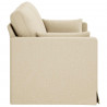 Sofa Kremowy 158 x 78 x 80 cm tkanina