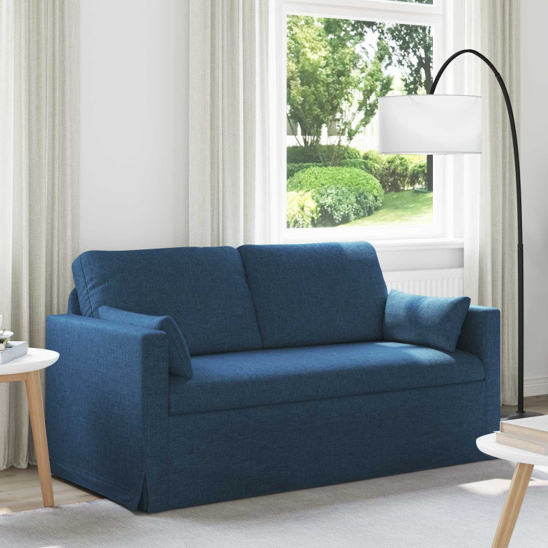 Sofa Niebieski 158 x 78 x 80 cm tkanina