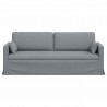 Sofa Jasnoszary 198 x 78 x 80 cm tkanina