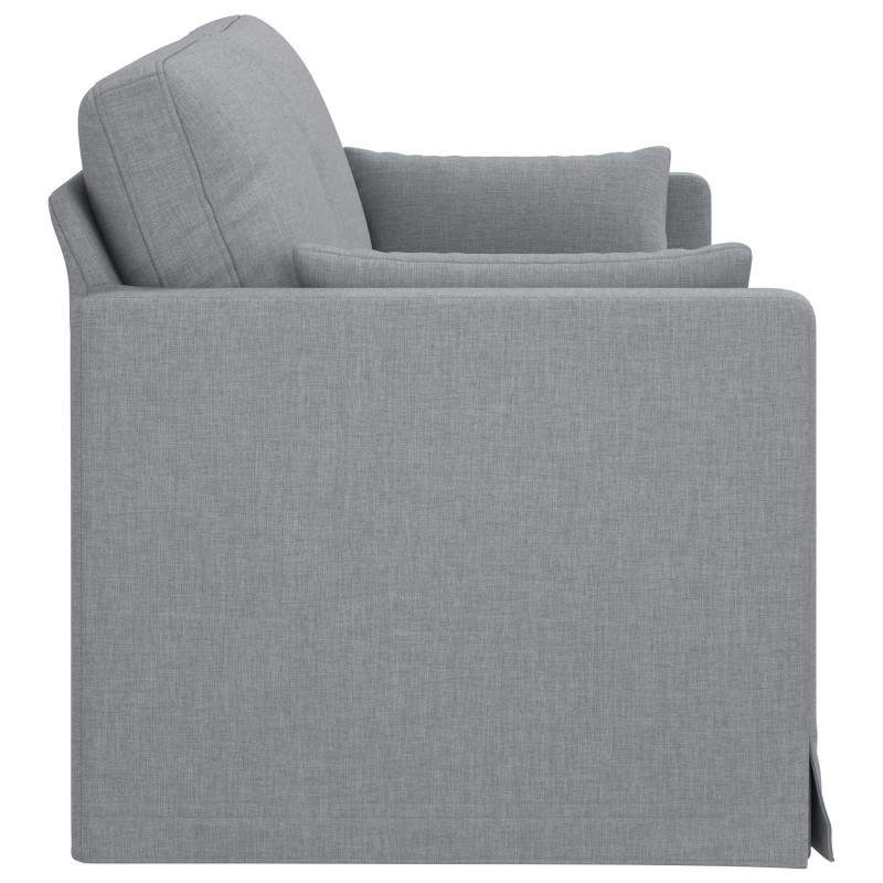 Sofa Jasnoszary 198 x 78 x 80 cm tkanina