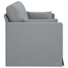 Sofa Jasnoszary 198 x 78 x 80 cm tkanina