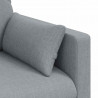 Sofa Jasnoszary 198 x 78 x 80 cm tkanina