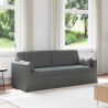 Sofa Ciemnoszary 198 x 78 x 80 cm tkanina