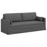 Sofa Ciemnoszary 198 x 78 x 80 cm tkanina