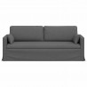 Sofa Ciemnoszary 198 x 78 x 80 cm tkanina