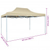 Namiot Imprezowy Kremowy 291 x 431 x 315 cm Materiał Oxford
