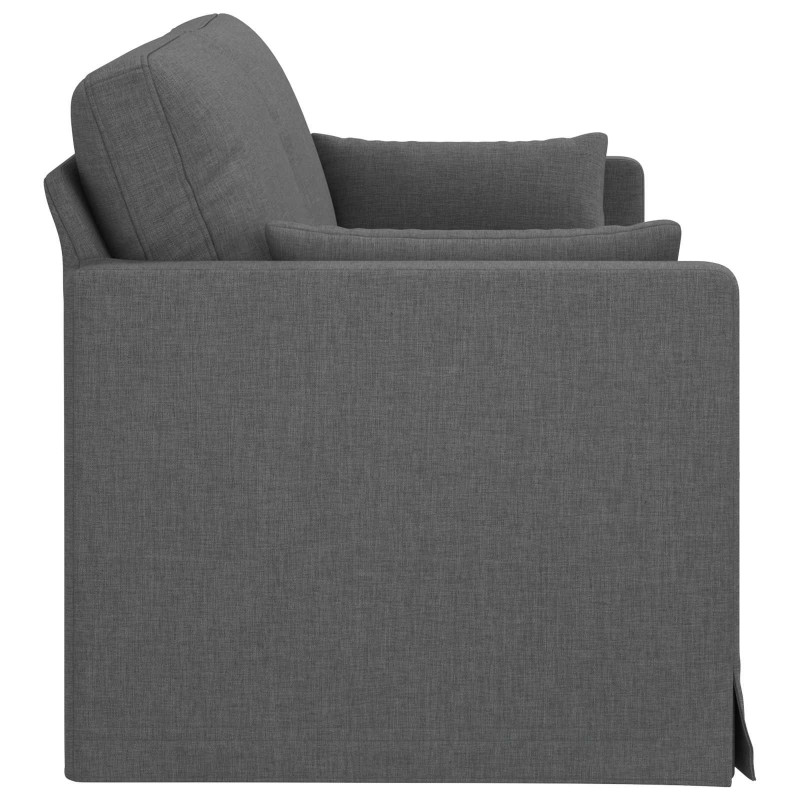 Sofa Ciemnoszary 198 x 78 x 80 cm tkanina